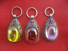 Holy Rare Real Red Yellow Pink Pendant Talisman Protect Luck Life Thai Amulets - £31.96 GBP