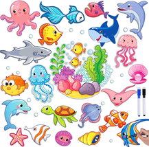 Cruise Ship Door Magnets Decorations Cute Ocean Sea Animal Magnetic 40Pcs Cruise - £15.83 GBP
