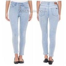 NWT CK Calvin Klein Repreve Ladies&#39; High Rise Exposed Button Jean Denim Pants - £31.89 GBP
