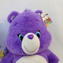 Care Bears Harmony Battery Powered 2004 &amp; Share Bear 2015 Plush Toys Purple - £23.16 GBP
