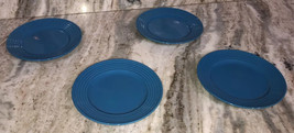 Dessert Snack Appetizer 7 1/2&quot;Plates-Blue Set Of 4 Royal Norfolk-NEW-SHI... - $59.28