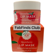 Woolzies Strawberry Lip Mask Hydrating Overnight Lip Treatment Lip Balm 1oz - $14.73