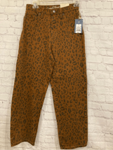 Universal Thread Womens 00 Straight Leg Denim Jeans Leopard Print Stretc... - £15.33 GBP