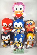 Sonic the Hedgehog Plush Tails Knuckles Shadow Amy Dr Eggman 6&quot; Sega Licensed - $14.80+