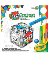 Magna-Tiles Paint On with Createon Crayola Treehouse Critter Party, 10 P... - $21.77