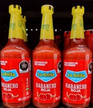 3X La Anita Red Habanero Salsa ( habanero roja ) - 3 Big Bottles of 230m... - $463.80 MXN