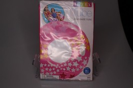 INFLATABLE STARGAZE &quot;PINK&quot; SWIMMING POOL TUBE FLOAT with &quot;HANDLES&quot; - £9.33 GBP