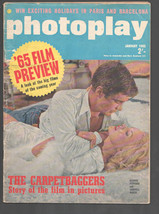 Photoplay British 1/1965-George Peppard &amp; Caroll Baker cover-Carpetbaggers-He... - £41.37 GBP