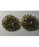 Vintage Signed Tip Toe Pat Pend Gold-tone Round Layered Shoe Clips - $107.13 CAD