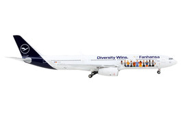 Airbus A330-300 Commercial Aircraft Lufthansa - Fanhansa Diversity Wins White w - £49.13 GBP