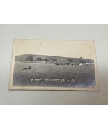 Antique RPPC WW1 Camp Sargeant Tented Camp Soldier Horses AZO 1904-18 Po... - £19.30 GBP