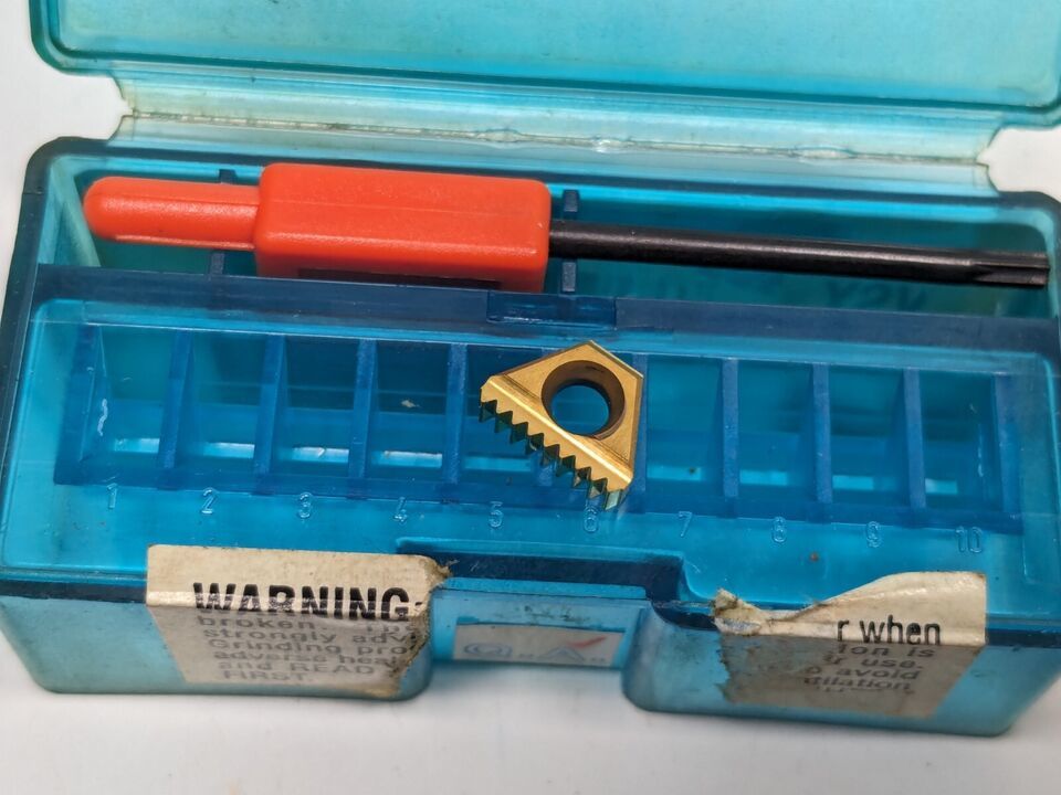 SINGLE NEW VARGUS VARDEX 2E24UNTM2 THREADING CARBIDE INSERT - GRADE: VSX - $21.77