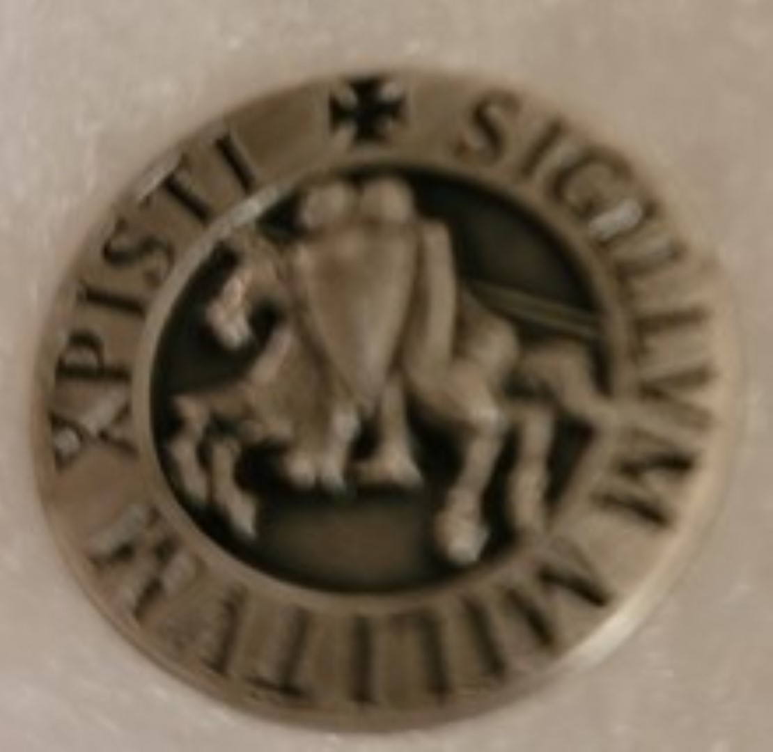 Knight's Templar Lapel Pin (silver)