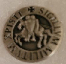 Knight&#39;s Templar Lapel Pin (silver) - £7.15 GBP