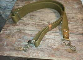 Soviet Russian Military Soldier Army Sling Straps belt canvas with 2 ste... - $30.53