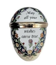 Halcyon Days &quot;May all your wishes come true&quot; Egg English Enamels - £47.27 GBP