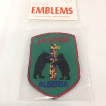 New Vintage Patch Badge Emblem Travel Souvenir JASPER ALBERTA BLACK BEAR... - £17.11 GBP