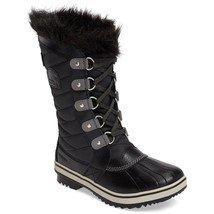 Sorel Kids Big Girls Snow Boots Tofino II Waterproof Size US 6 Black Quarry - £38.84 GBP