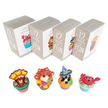 2015 Hallmark Ornaments Keepsake Cupcake Crab Fox Turkey Halloween Black... - £23.62 GBP