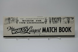The Worlds Largest Match Book Independence Hall Philly Giant Matchbook Cover - £7.76 GBP