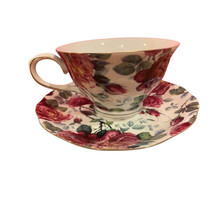 Grace’s Teaware Pink Roses teacup and saucer set - £13.95 GBP