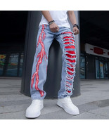 Ripped Stretchy Lightning Jeans - £37.04 GBP+