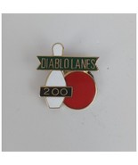 Diablo Lanes Bowling Pin With Red Bowling Ball Lapel Hat Pin - $154.45 MXN