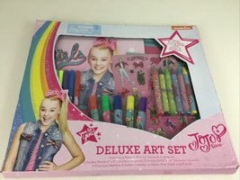 JoJo Siwa Deluxe Art Set Nickelodeon Stencils Stickers Markers Crayons G... - £19.69 GBP