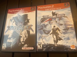 Soul Calibur II 2 &amp; III 3 Sony PlayStation 2 PS2 Greatest Hits Complete in Box - £23.93 GBP