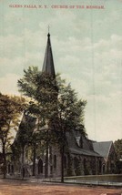 Glen Falls New York~Church Of The MESSIAH~1911 Postcard - £7.33 GBP