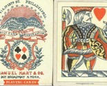 1858 Samuel Hart Reproduction Playing Cards - $10.88
