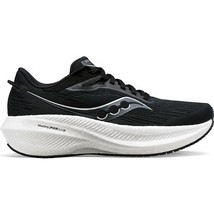 Saucony men&#39;s triumph 21 running shoes - 2e/wide width in Black/White - £90.85 GBP