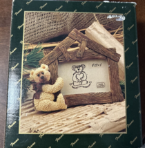 Shelly Bear Picture Frame by Heartfelt 30024 Bear Figurine House Shape 2x2 - $9.00