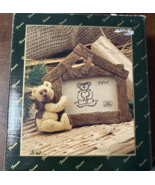 Shelly Bear Picture Frame by Heartfelt 30024 Bear Figurine House Shape 2x2 - £7.07 GBP