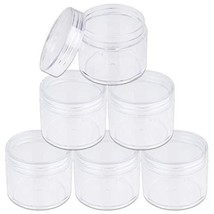 6 Pieces 2Oz/60G/60Ml Hq Acrylic Leak Proof Clear Container Jars W/Clear... - $21.99