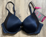 Maidenform 09428 Love the Lift Natural Boost Push Up Bra Padded 32C Navy... - $16.44