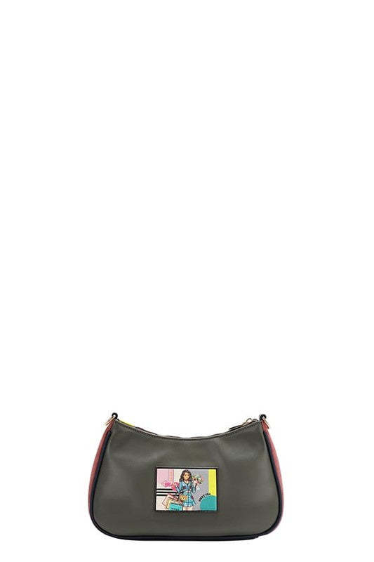 Nicole Lee USA Crescent Shaped Crossbody Bag Item image 3