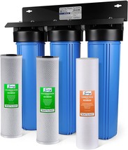 iSpring WGB32B 3-Stage Whole House Water Filtration System w/ 20-Inch Sediment - $463.99