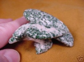 (Y-BIR-EA-ST-700) EAGLE eagles bird GREEN gem stone gemstone carving - $17.53