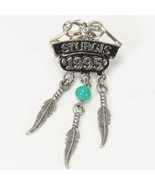 STURGIS 1995 ANNUAL BIKE RALLY VEST JACKET HAT PIN HOG BLACK HILLS W/FEA... - $17.26 CAD