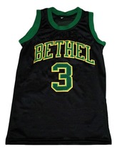 Allen Iverson #3 Bethel High School New Men Basketball Jersey Black Any Size image 4
