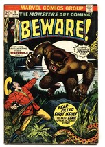 Beware #1 1973- Marvel Bronze Age Horror fn - £35.10 GBP