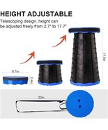 Folding Stool Portable Telescopic Chair Seat Camping Retractable Outdoor... - $109.05 MXN