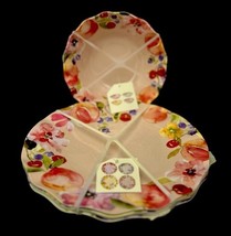 Melamine SET 8 Dinner Plates &amp;Salad Dessert Bowls Dinnerware Fruit 4 Des... - $501.90 MXN