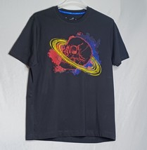 Robert Graham Shirt Mens Large Black Skull/Saturn Ring Short Sleeve Bike... - $793.04 MXN