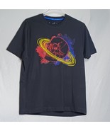 Robert Graham Shirt Mens Large Black Skull/Saturn Ring Short Sleeve Bike... - $789.56 MXN