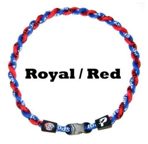 Boys Kids T-Ball Tee-Ball Baseball Tornado Necklace Royal Blue Red 16&quot; - $8.90