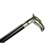 Brass Designer Victorian Handle Wooden Vintage Walking Cane Antique Styl... - $698.96 MXN