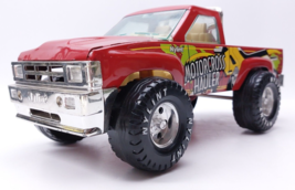 Nylint Stables Red Ford Pickup Truck w Roll Bar, Pressed Steel Motocross... - $11.15