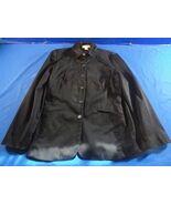 MERONA WOMENS BLACK 2 POCKET BLAZER JACKET COAT BUSINESS DRESS CASUAL ME... - $22.17